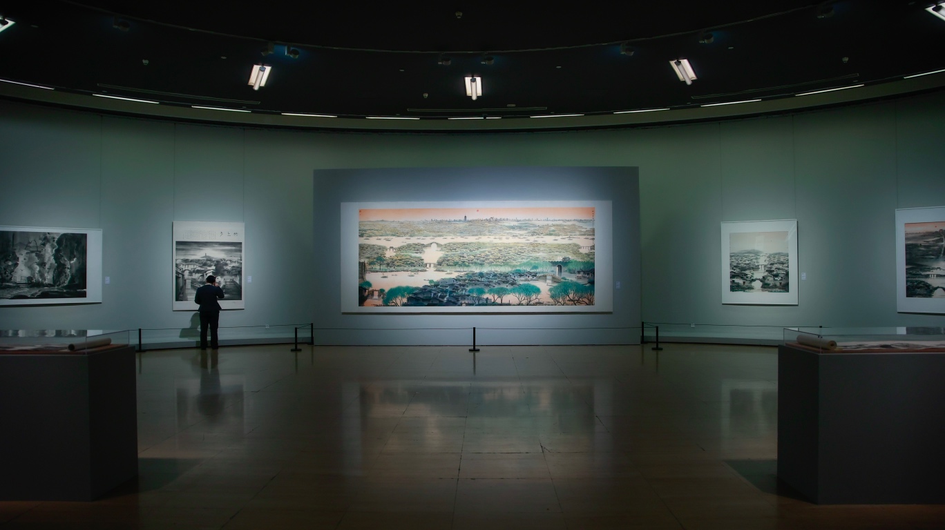 现场 | 水墨江南中见大义 杨明义艺术与文献展在中国美术馆开幕